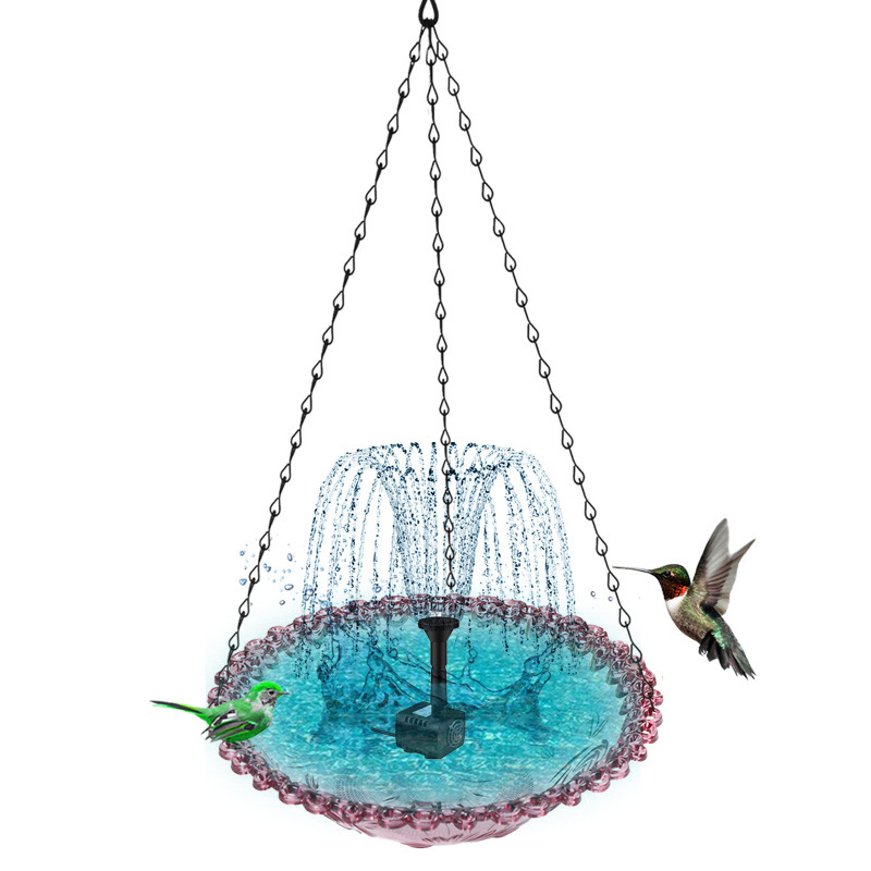 Gluschwein - ✨Hängender Springbrunnen für den Außenbereich mit Vogelbad und Futterstelle⛲🐦