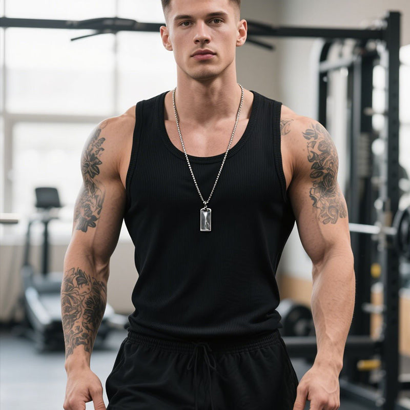 Gluschwein - 👕 50% RABATT! 🏋️‍♂️ Heavy Cotton Tanktop – Rippstrick, Ärmellos & Perfekt Für Muskeldefinition, Sport & Freizeit 💪