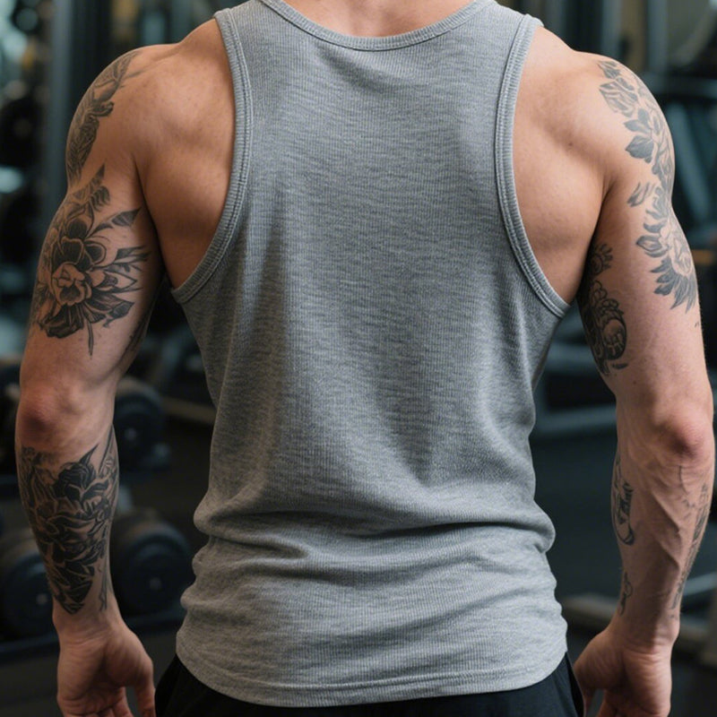 Gluschwein - 👕 50% RABATT! 🏋️‍♂️ Heavy Cotton Tanktop – Rippstrick, Ärmellos & Perfekt Für Muskeldefinition, Sport & Freizeit 💪