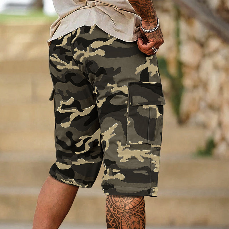 Gluschwein - 🔥 Herren-Camo-Cargoshorts mit Mehreren Taschen – Bequem, Strapazierfähig & Perfekt für Outdoor-Aktivitäten 🏕️