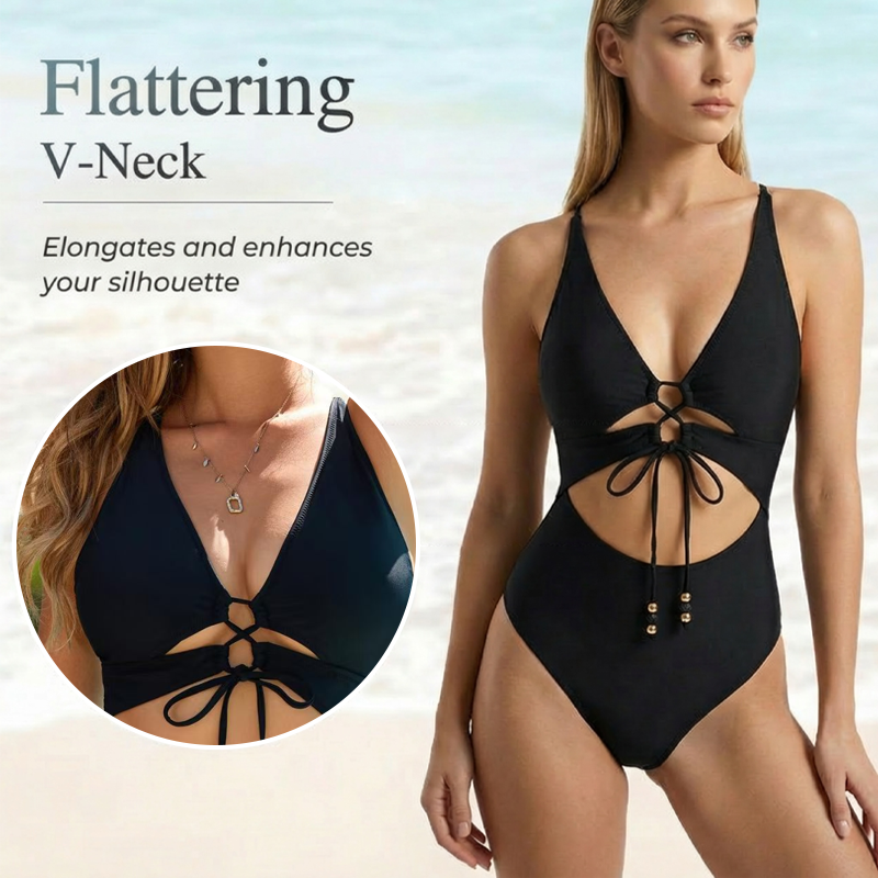 Monokini-Strandmode mit Schnürung vorne und Cut-outs 👙✨Zeig deinen Charme