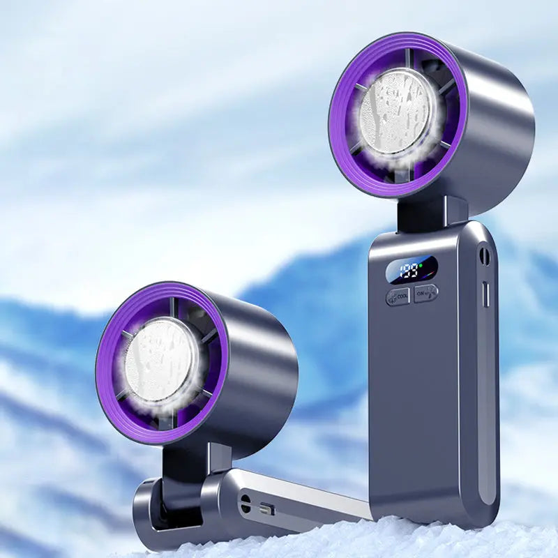 🌬️❄️ Drei-in-Eins-tragbarer Klimaanlagenventilator 💨💃 kühle Brise überallhin mitnehmen, windstark für tanzendes Haar!