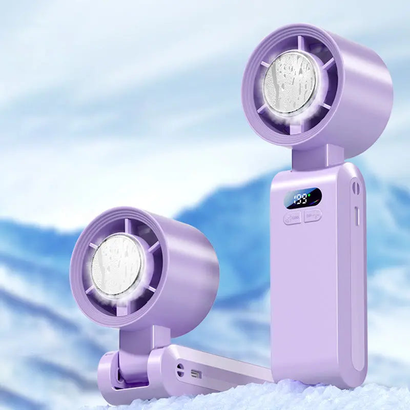🌬️❄️ Drei-in-Eins-tragbarer Klimaanlagenventilator 💨💃 kühle Brise überallhin mitnehmen, windstark für tanzendes Haar!