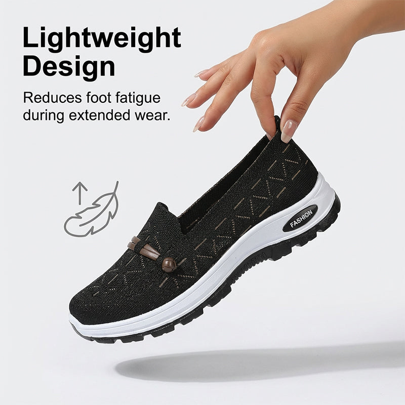 🔥👡 50 % Rabatt  -🛒 Flache Slipper aus atmungsaktivem Strick für Damen