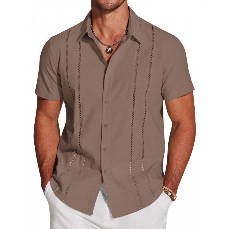 💥 54% RABATT 🎉 Herren Kurzarm-Hemd mit Knopfleiste 👔 atmungsaktiv, bequem & vielseitig kombinierbar 🔥