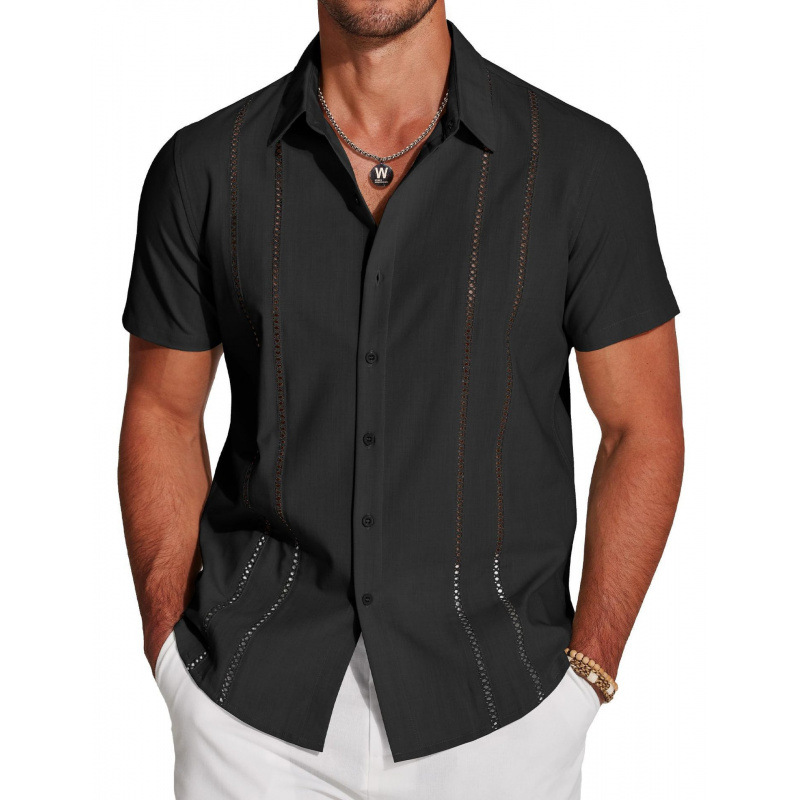 💥 54% RABATT 🎉 Herren Kurzarm-Hemd mit Knopfleiste 👔 atmungsaktiv, bequem & vielseitig kombinierbar 🔥