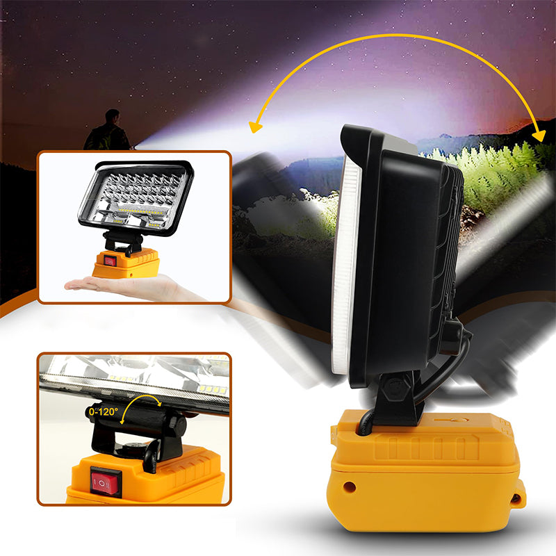 🔥Solange der Vorrat reicht 40 % Rabatt!🎉Makita 18V Arbeitslicht, 2-Modus LED Flutlicht mit zwei USB-Anschlüssen für Notfall