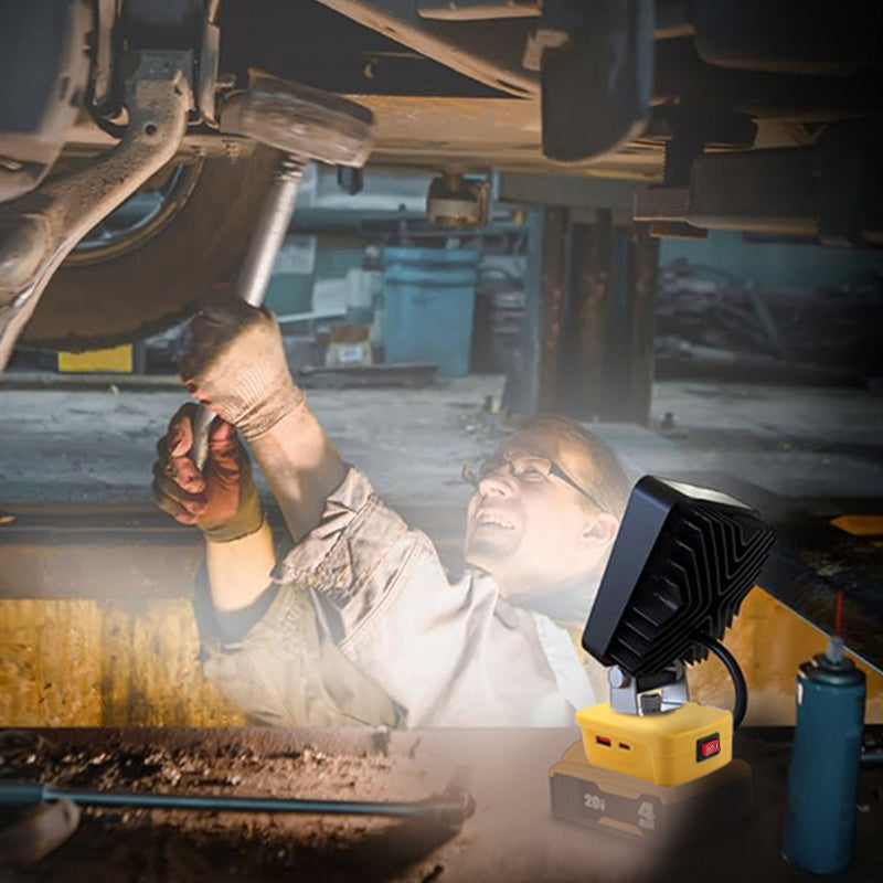 🔥Solange der Vorrat reicht 40 % Rabatt!🎉Makita 18V Arbeitslicht, 2-Modus LED Flutlicht mit zwei USB-Anschlüssen für Notfall