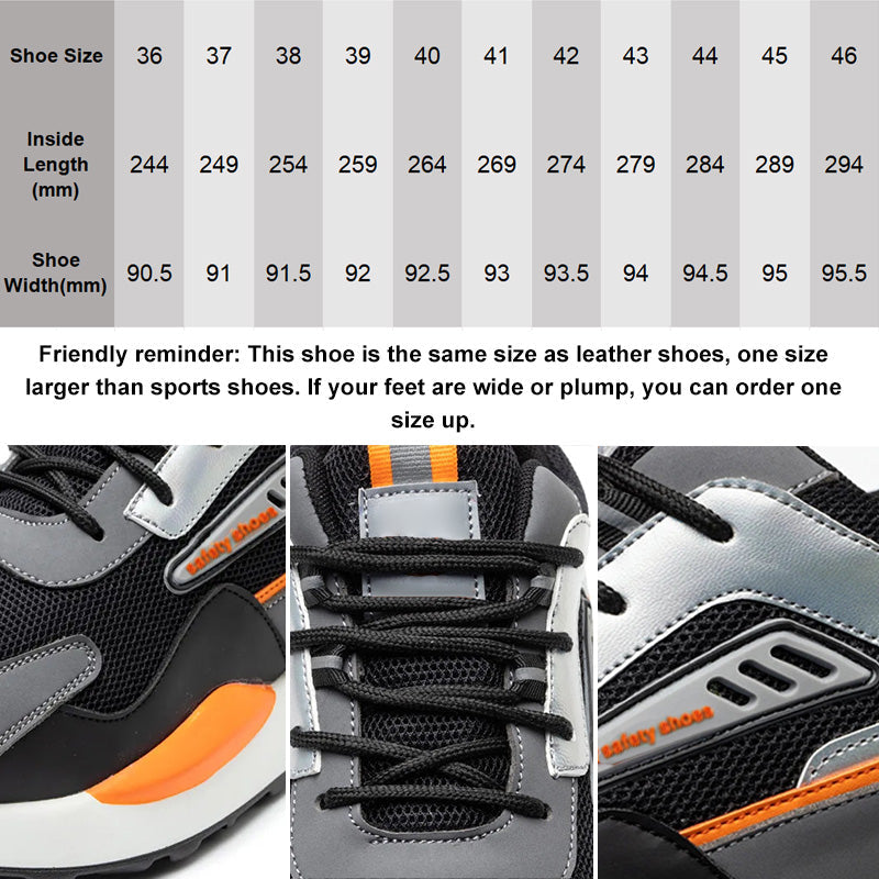 Gluschwein - 👟🔨🦺 AKTION-49%! Unzerstörbare Sicherheitsschuhe – Leichte Arbeitsschuhe, Stahlkappe & S1P-Standard (100% atmungsaktives Material)