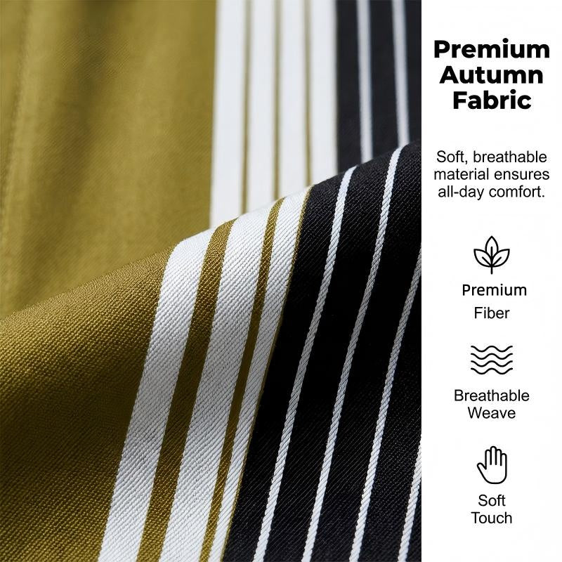 Gluschwein - 👔 60% RABATT! 🔥 Gestreiftes Herrenhemd & Hose 2-teiliges Set – Stilvoll, Bequem & Perfekt Für Einen Lässigen Look 👖