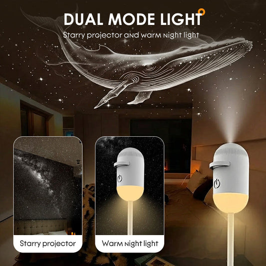 🔥50 % RABATT!🔥2-in-1-Sternenhimmel-Projektor & Nachtlicht