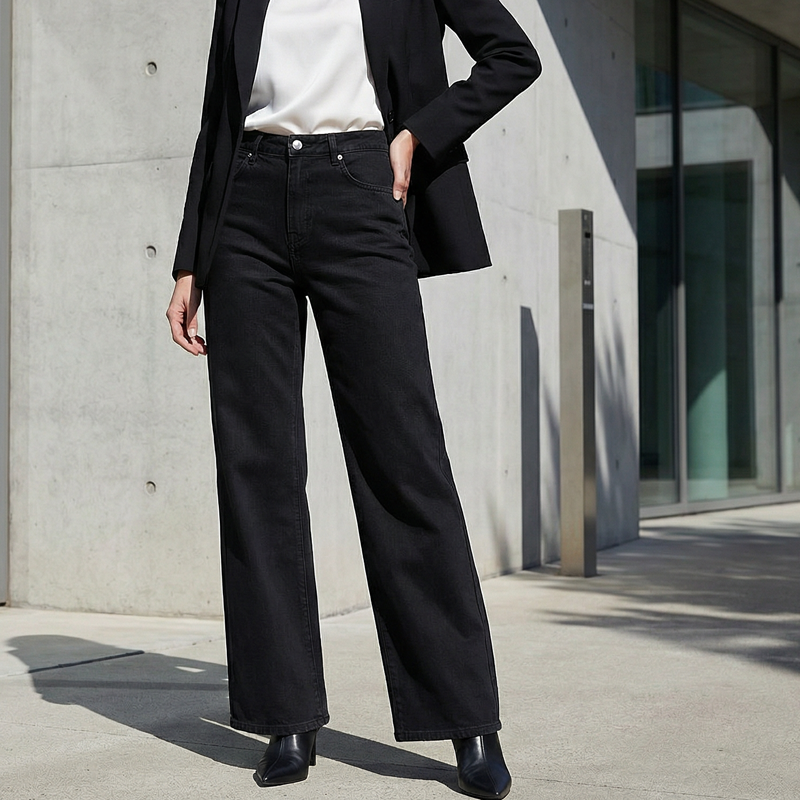 Gluschwein - 🌞Frühlingserwachen: 49% Rabatt!✨ Elegante High-Waist Wide-Leg Jeans für Damen | Figurschmeichelnd, Atmungsaktiv & Ultra Bequem