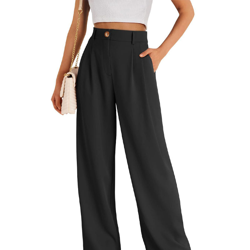 Gluschwein - ✨💥Lässige Hose mit hohem Bund und geradem Bein für Damen
