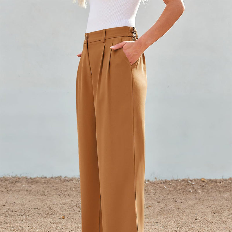 Gluschwein - ✨💥Lässige Hose mit hohem Bund und geradem Bein für Damen