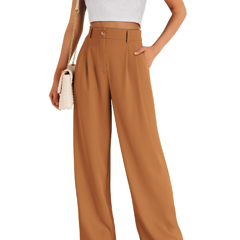 Gluschwein - ✨💥Lässige Hose mit hohem Bund und geradem Bein für Damen
