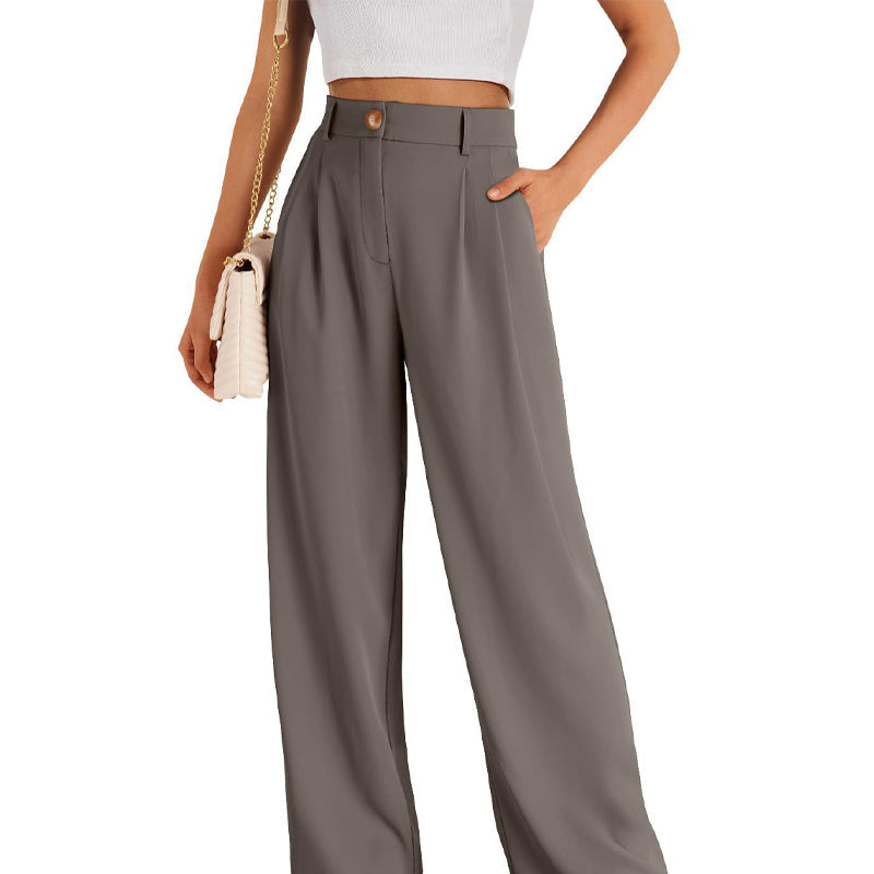 Gluschwein - ✨💥Lässige Hose mit hohem Bund und geradem Bein für Damen