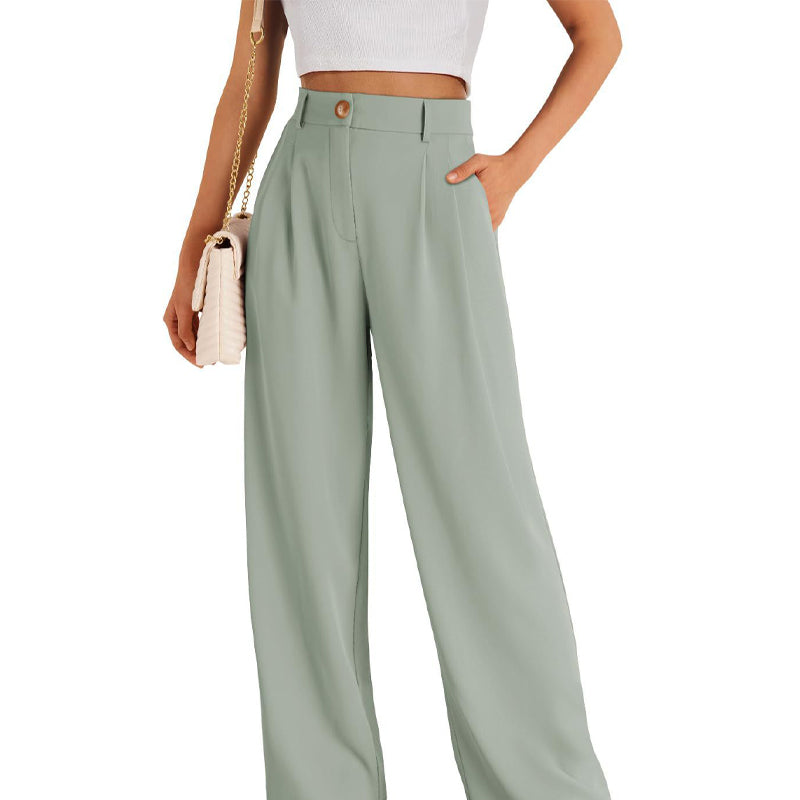 Gluschwein - ✨💥Lässige Hose mit hohem Bund und geradem Bein für Damen