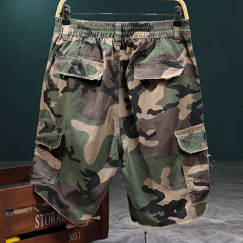 Gluschwein - 🩳 50% RABATT! 🔥 Men's Studded Camo Cargo Shorts – Strapazierfähig, viele Taschen & robustes Camouflage-Design – ideal für Outdoor und Alltag 🌿