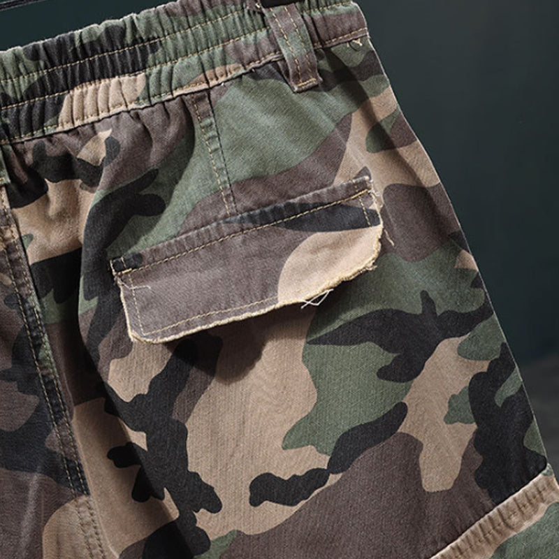 Gluschwein - 🩳 50% RABATT! 🔥 Men's Studded Camo Cargo Shorts – Strapazierfähig, viele Taschen & robustes Camouflage-Design – ideal für Outdoor und Alltag 🌿