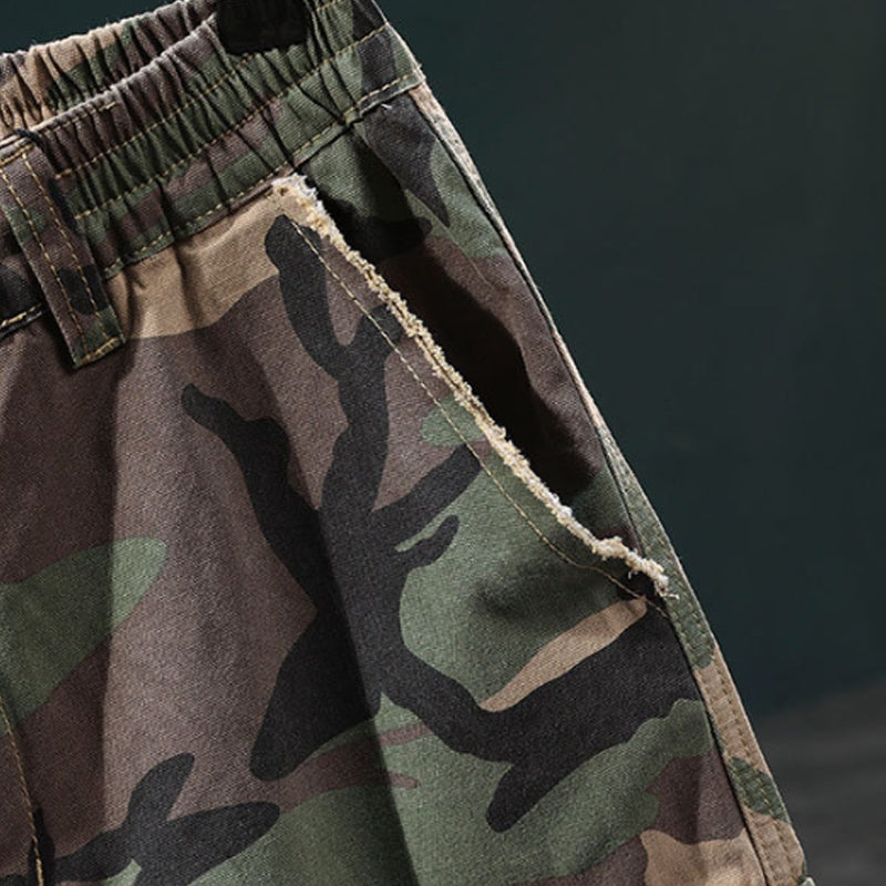 Gluschwein - 🩳 50% RABATT! 🔥 Men's Studded Camo Cargo Shorts – Strapazierfähig, viele Taschen & robustes Camouflage-Design – ideal für Outdoor und Alltag 🌿