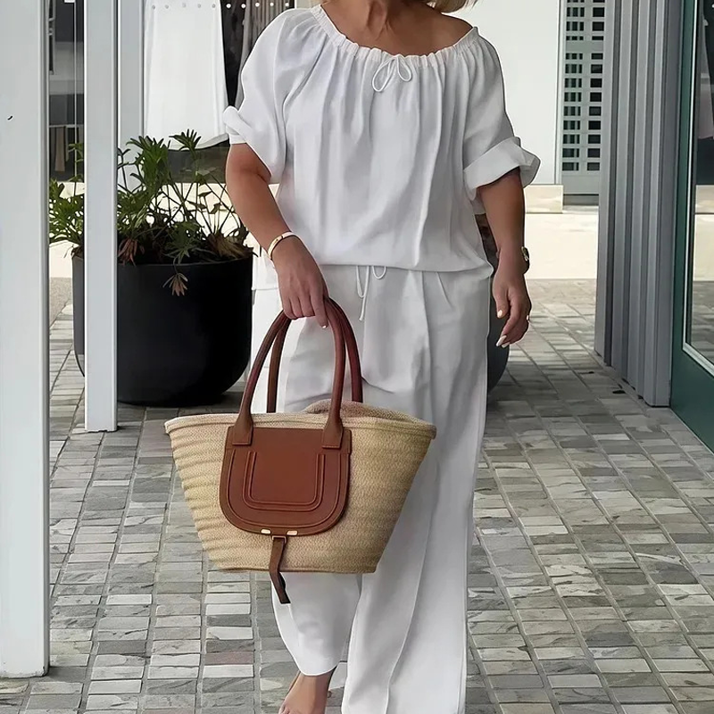 Gluschwein - ✨🔥2-teiliges Set aus Oberteil und Hose mit Kordelzug für Damen💞