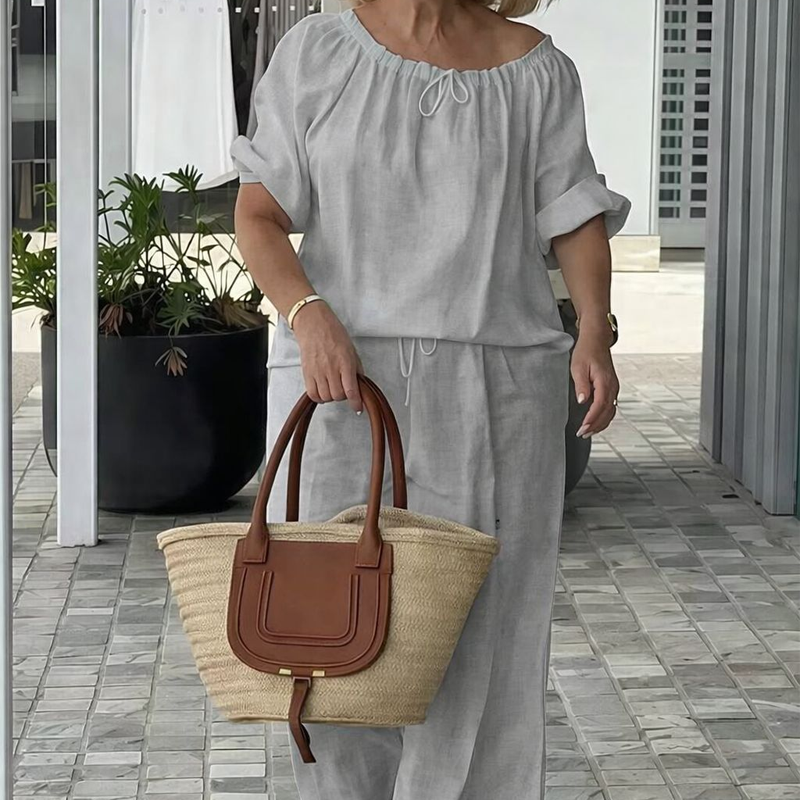 Gluschwein - ✨🔥2-teiliges Set aus Oberteil und Hose mit Kordelzug für Damen💞