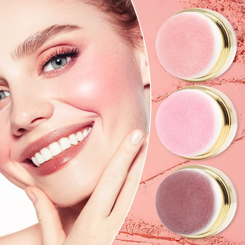 📢2 zum Preis von 1⏰Tragbares Puderrouge mit Puderquaste