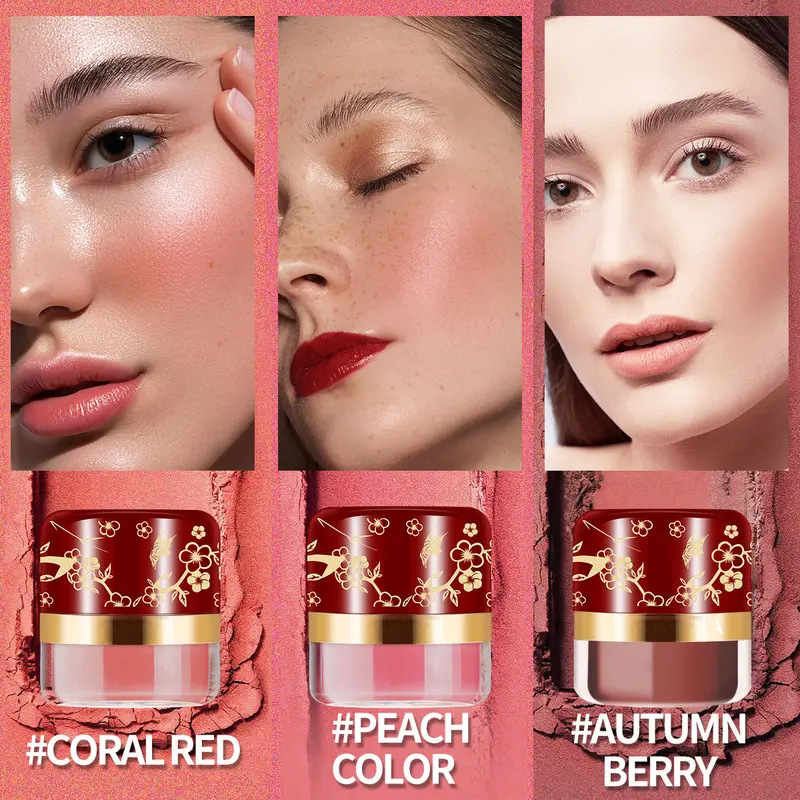 📢2 zum Preis von 1⏰Tragbares Puderrouge mit Puderquaste