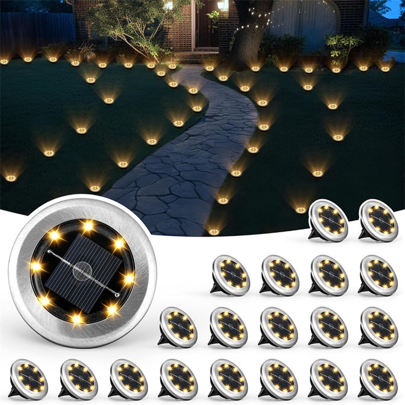 💎 -50% SOLAR-BODENLEUCHTEN (2-14 STÜCK)! 💎 Wasserdicht, Auto-Sensor & 10h Leuchtdauer für Garten & Wege