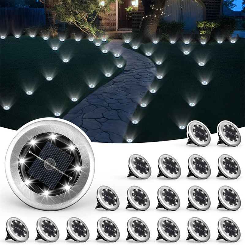 💎 -50% SOLAR-BODENLEUCHTEN (2-14 STÜCK)! 💎 Wasserdicht, Auto-Sensor & 10h Leuchtdauer für Garten & Wege