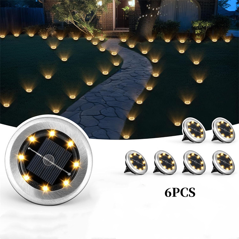 💎 -50% SOLAR-BODENLEUCHTEN (2-14 STÜCK)! 💎 Wasserdicht, Auto-Sensor & 10h Leuchtdauer für Garten & Wege