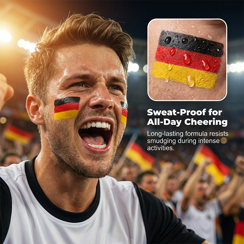 🔥🔥Gesichtsmalstift mit Nationalflagge für Sportfans🏆🏆