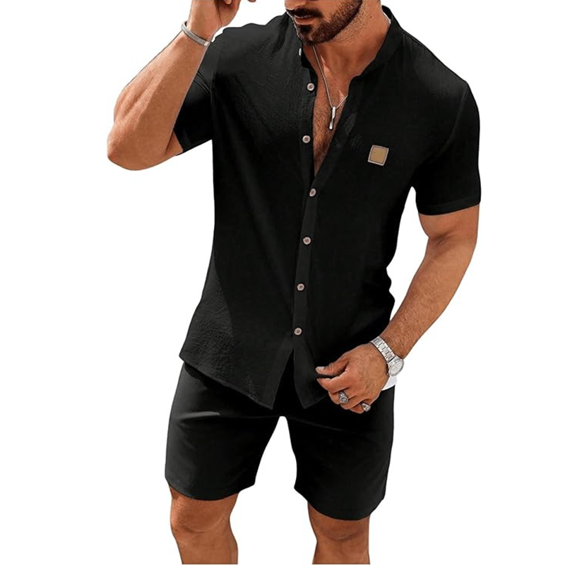 👔 LIMITIERTES ANGEBOT: 49% RABATT! ☀️ Stehkragen-Kurzarmhemd für Herren – Atmungsaktiv, Lockere Passform & Vielseitig ✨
