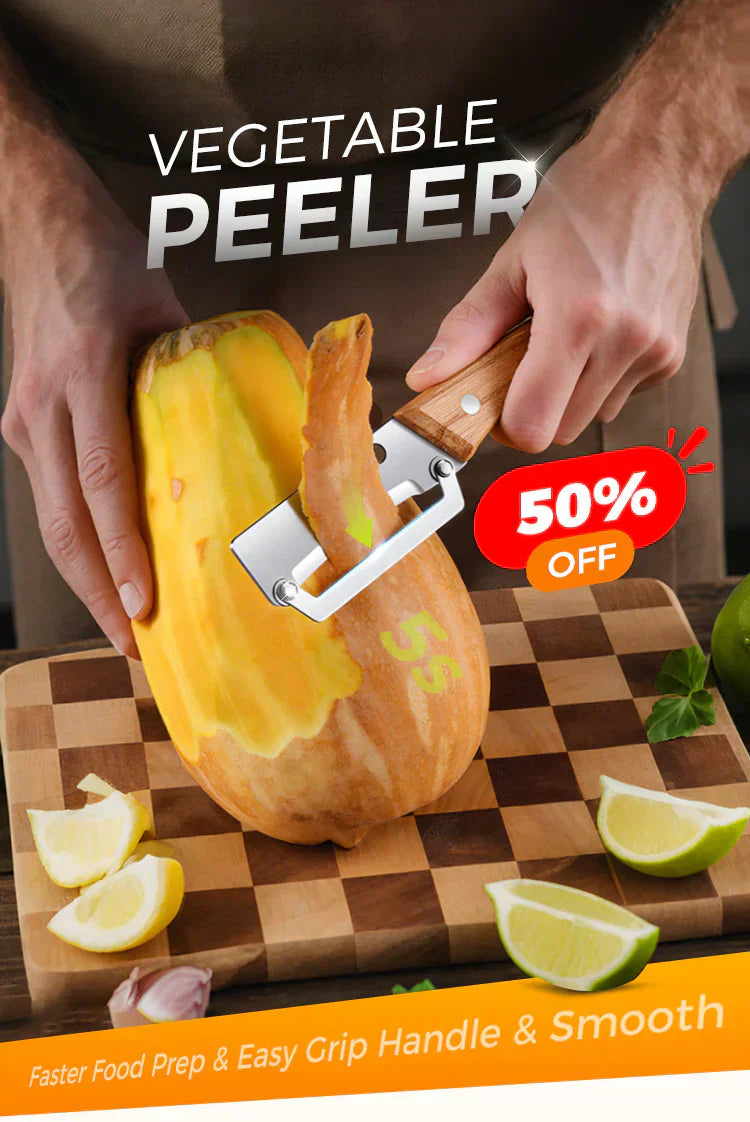 🔥50 % Rabatt!🔪🥒Verdickter Edelstahl-Schäler – Scharf & Ergonomisch