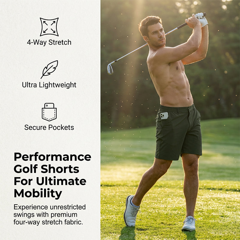 😍Zeitlich begrenzter Rabatt 49% 💥Performance-Golfshorts für Herren mit 4-Wege-Stretch
