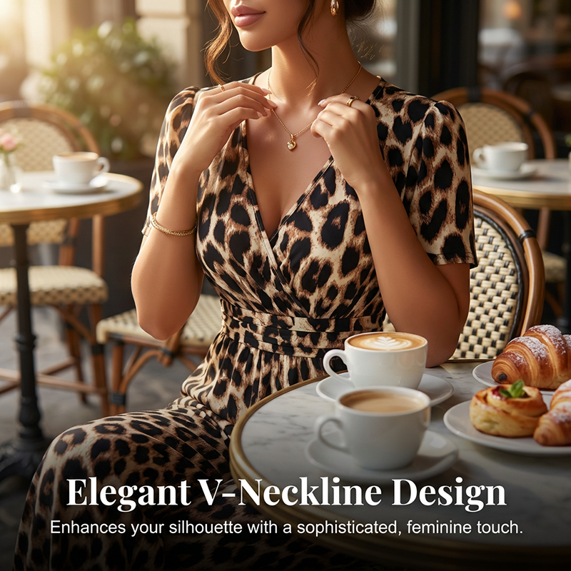 Gluschwein - 👗 50% RABATT! 🐆 Leoparden-Jumpsuit – V-Ausschnitt, Tailliert & Weites Bein Im Retro Y2K Style Für Einen Trendigen Look 💃