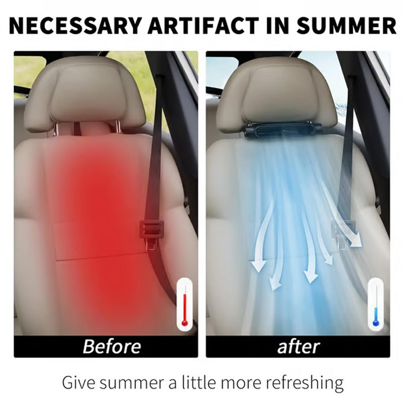Gluschwein - USB Car Headrest Cooling Fan with 3 Speeds