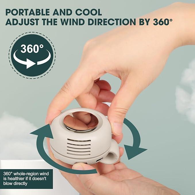 Gluschwein - ❄️50% OFF!💨Um 360° drehbarer, tragbarer Mini-Clip-Ventilator