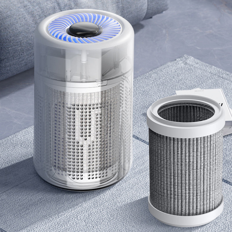 🌿Luftreiniger für Zuhause - Mehrschichtige Filtration & Leiser Betrieb Inkl. Filter & Aromatherapie-Tabletten, Weiß