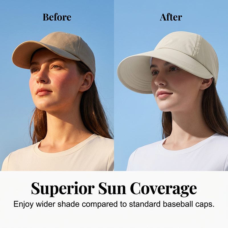Gluschwein - 💎 -50% auf Damen-Baseball-Sonnenhut mit weiter Krempe！💎 UV-Schutz, atmungsaktiver Schnelltrocken-Stoff & Komfort für Outdoor-Abenteuer✨