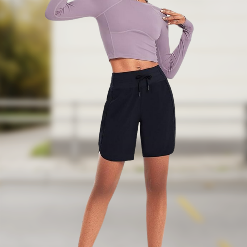✨Damen Hochtaillierte Sportshorts mit Schnelltrocknungsfunktion💥