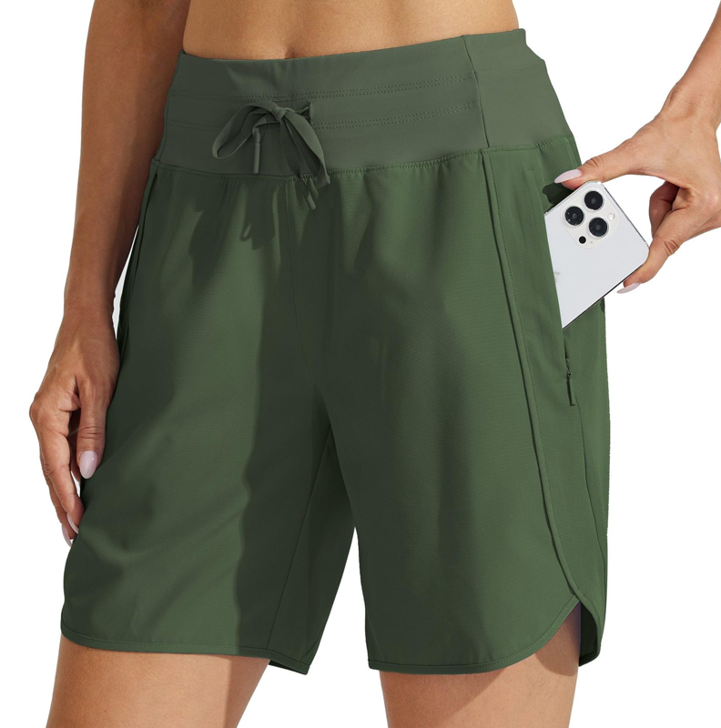 ✨Damen Hochtaillierte Sportshorts mit Schnelltrocknungsfunktion💥
