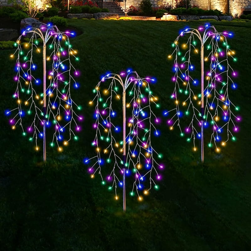 🎆 LIMITED-TIME 50% RABATT! ✨ Solar-Bodenlampe „Feuerwerk“ – Dekorativ, IP55, 8-10h Licht, Gartenlicht ☀️