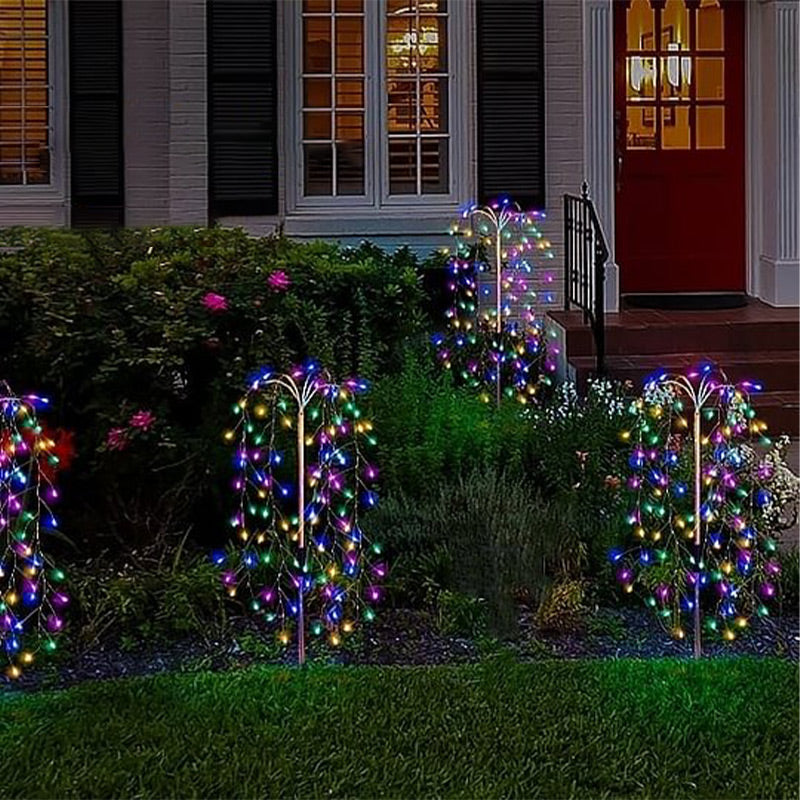 🎆 LIMITED-TIME 50% RABATT! ✨ Solar-Bodenlampe „Feuerwerk“ – Dekorativ, IP55, 8-10h Licht, Gartenlicht ☀️