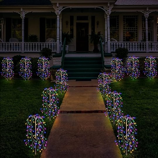🎆 LIMITED-TIME 50% RABATT! ✨ Solar-Bodenlampe „Feuerwerk“ – Dekorativ, IP55, 8-10h Licht, Gartenlicht ☀️