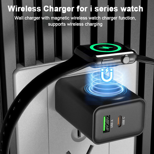 Gluschwein - ⚡🔋3-in-1-Wireless-Wandladegerät für die Uhr⏱️✨