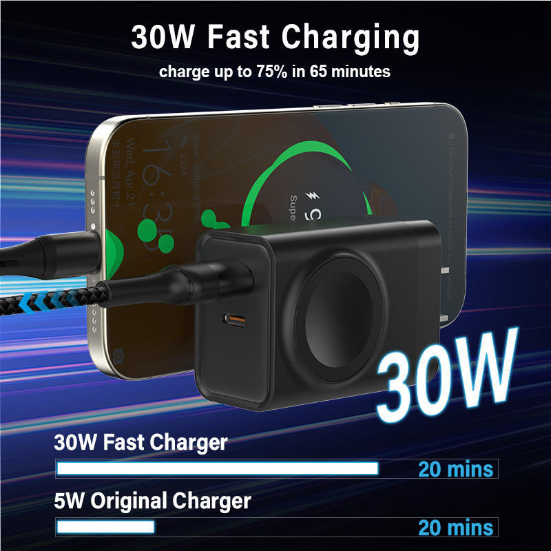 Gluschwein - ⚡🔋3-in-1-Wireless-Wandladegerät für die Uhr⏱️✨