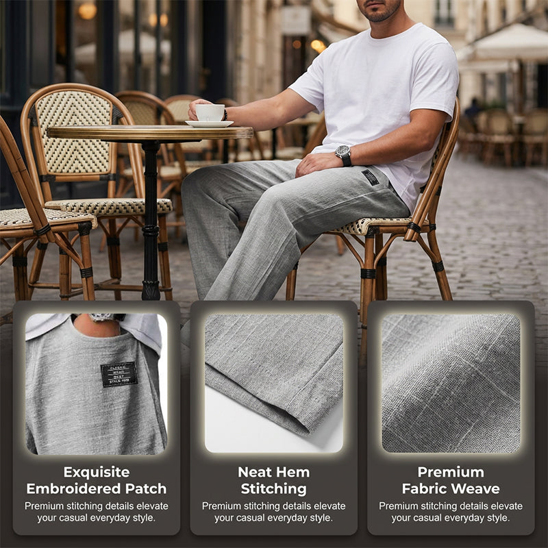 🔥Letzte Woche zum Tiefstpreis!🌞 Frühling/Sommer Essential: Leichte Baumwoll-Leinen-Hose für Herren – Atmungsaktiv, bequem & stilvoll 👖✨