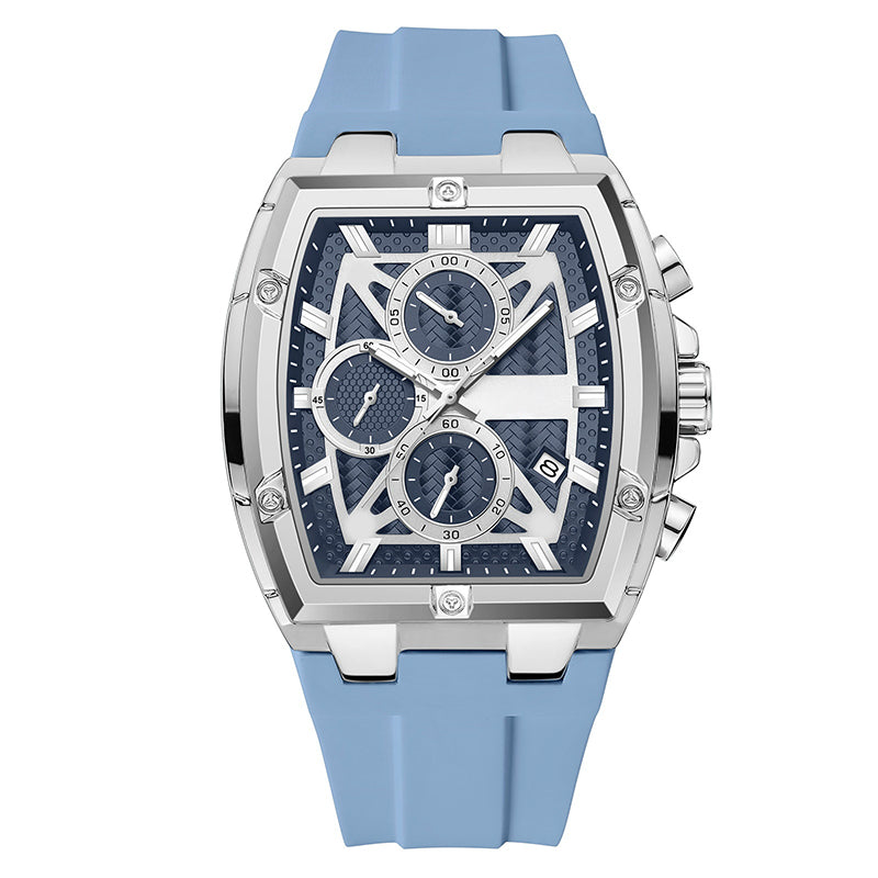 Gluschwein - ⌚ 50% RABATT! 🔥 Moderne Fassförmige Gehäuseuhr für Männer – Elegantes Design, Präzises Quarzwerk & Zeitloser Stil ✨