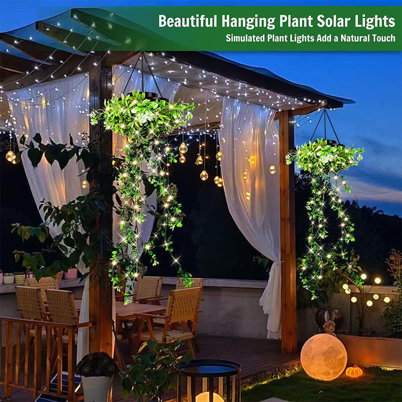 Gluschwein - ☀️ KAUFE 3, ERHALTE 1 GRATIS! 🌿 Solar-Efeu-Lichterkette – Wasserdicht, 8 Modi & flexibel – Perfekt für Garten, Balkon & Wanddekoration 💡